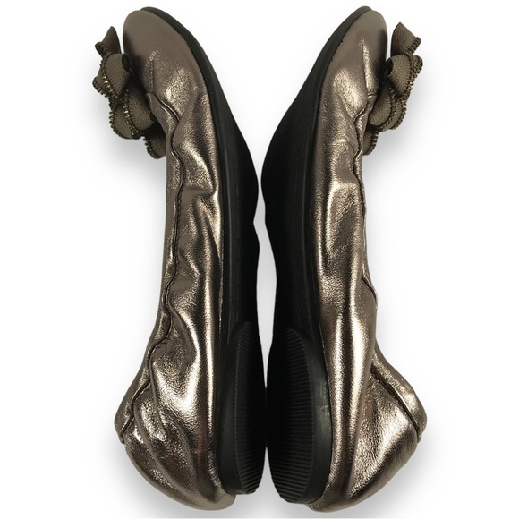 Halogen Frisco Lea Womens Leather Slip On Ballet Flats Pewter Size 6 - Picture 5 of 11